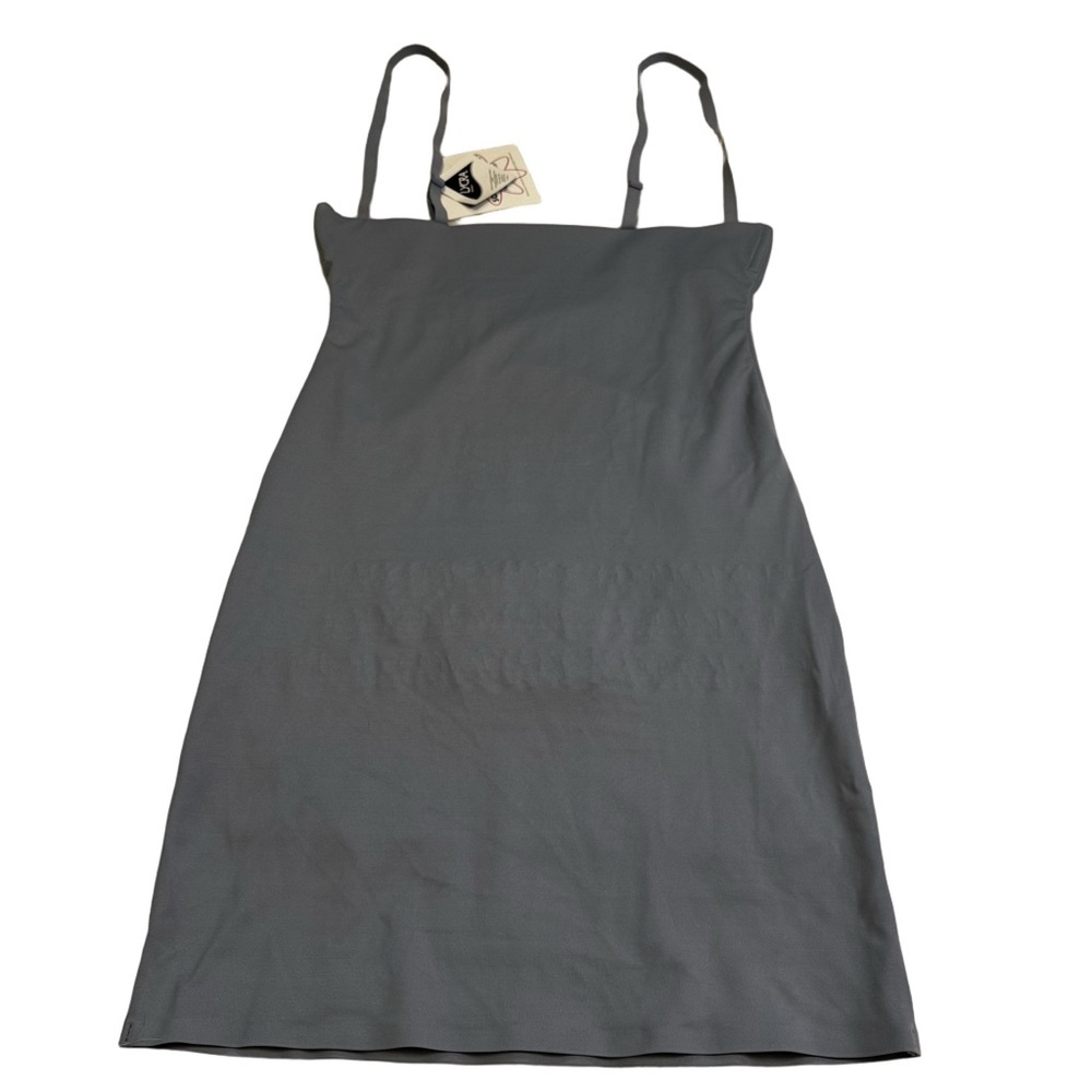 Skims Sonic Smoothers Slip Dress Size Small Gray Built in Underwear NWT - Picture 8 of 11